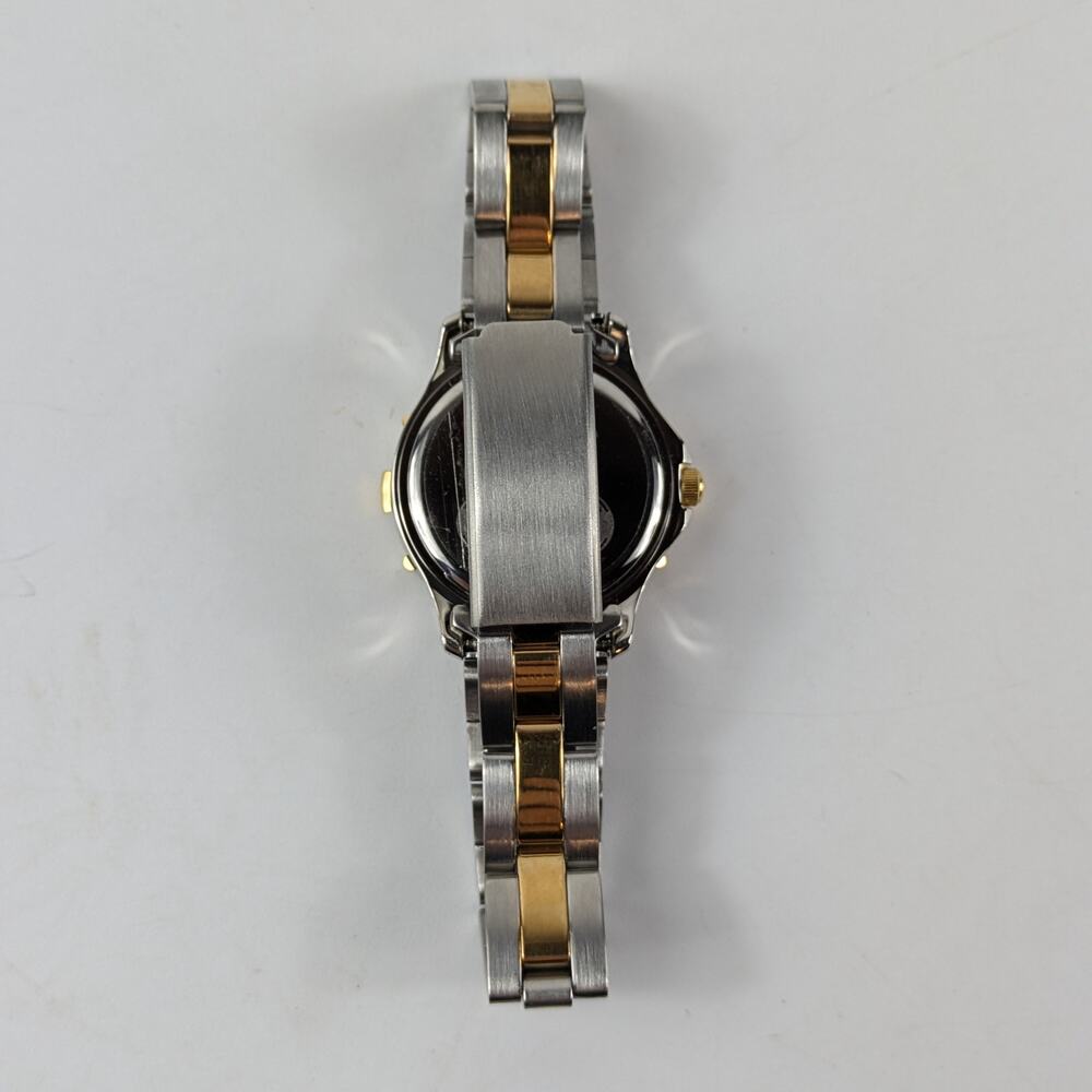 Fossil AM-2956 Womens Wrist Watch 1994 Green Silver NEEDS BATTERY Authentic Case - Picture 5 of 15
